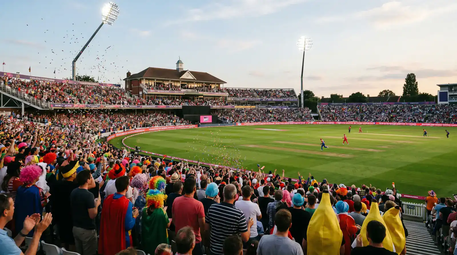 T20 Blast Finals Day Edgbaston-style ground packed with fans during the semi-final between the first two qualifying teams